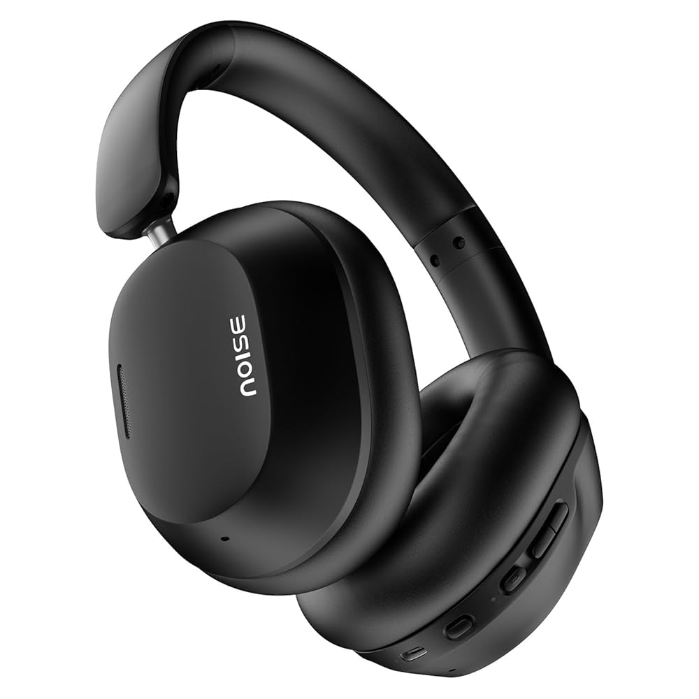Noise Newly Launched Airwave Max 5 Wireless On Ear Headphones with Adaptive Hybrid ANC (up to 50dB), HFA Tech, 80H Playtime, Dual Pairing(Carbon Black) - Image 2